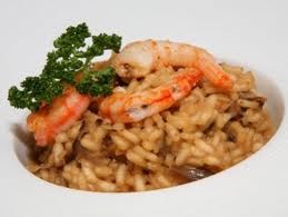 Risotto de Gambas y Espárragos