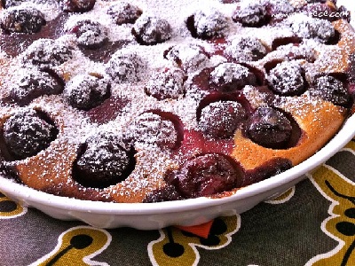 Clafoutis clásico de cerezas