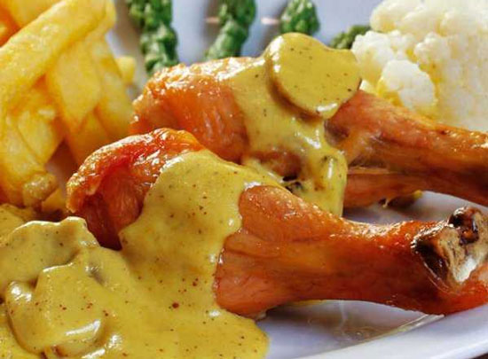 Pollo al horno a la mostaza