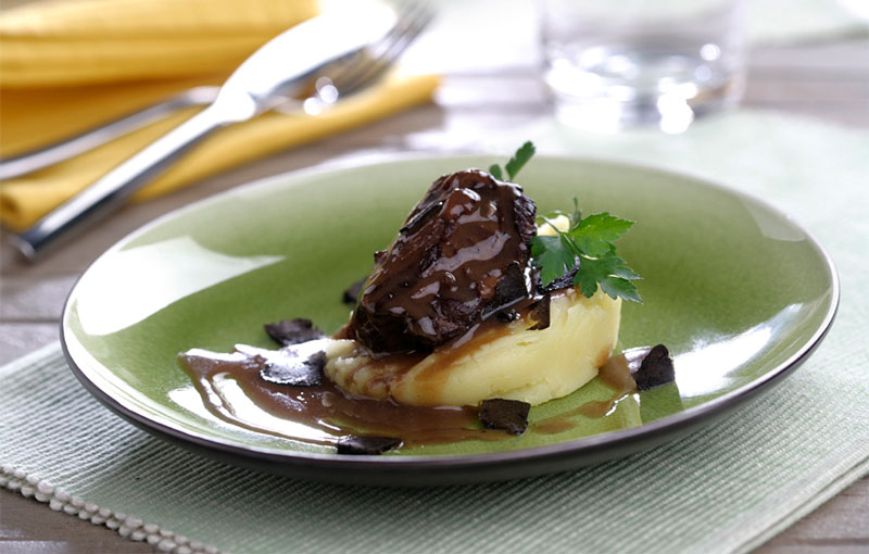 Carrilleras de ternera con puré de patata