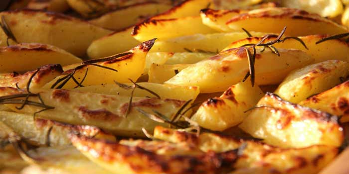 Rostizadas con aceite de oliva y romero