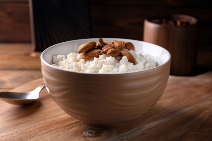 Arroz con leche de almendras