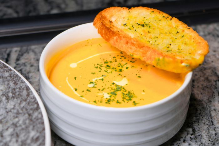 Crema de verduras con sabor al cuadrado