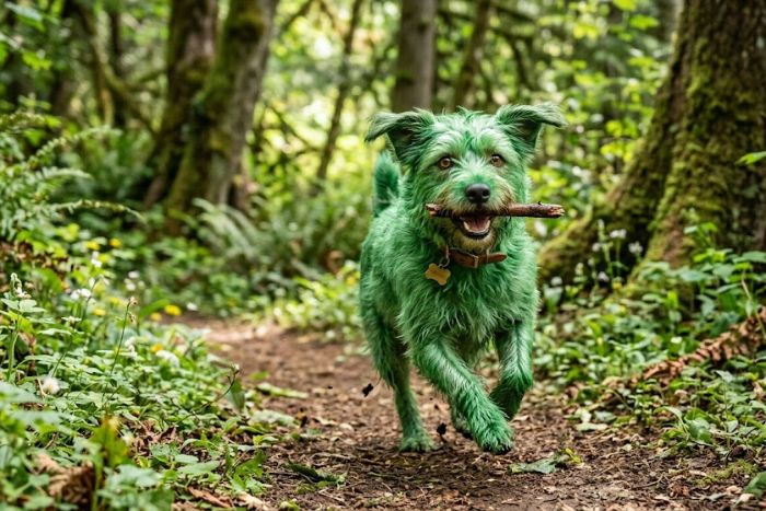 Ser más raro que un perro verde Ser más raro que un perro verde