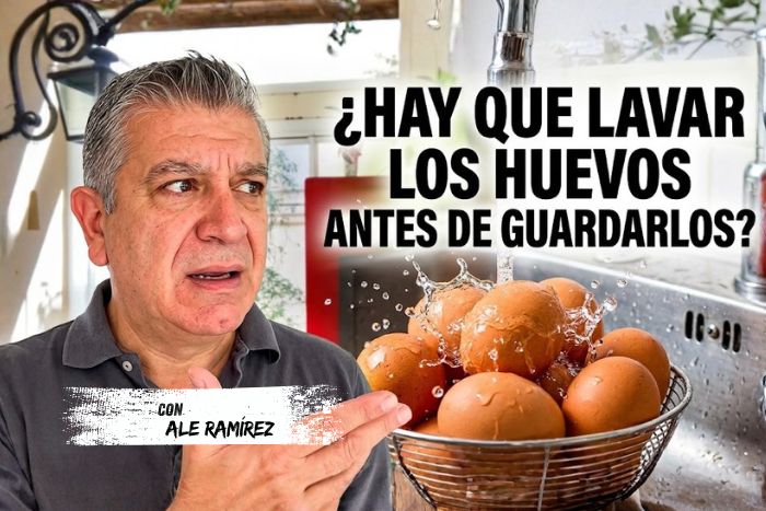 ¿Hay que lavar los huevos antes de guardarlos?